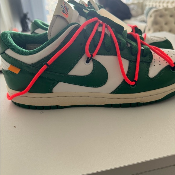 Used Off-White Off White x Nike Dunk LowGreen White - Picture 3 of 10